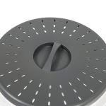 Tovolo Vented Collapsible Medium Microwave Cover (Charcoal) - Splatter Guard & Colander Kitchen Gadget for Food & Meal Prep / Dishwasher-Safe, BPA-Free Silicone & Plastic - Image 7