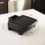 George Foreman® Fully Submersible™ Grill, NEW Dishwasher Safe, Wash the Entire Grill, Easy-to-Clean Nonstick, Black/Grey - Image 2