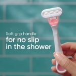 Gillette Venus Sensitive Women's Disposable Razors - Single Package of 3 Razors (Packaging May Vary) - Image 5
