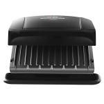 George Foreman 4-Serving Removable Plate Electric Grill and Panini Press, George Tough Non-Stick Coating, Drip Tray Catches Grease, Black - Image 3