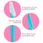 HFATMOS 12 Pcs Eyebrow Razor, Multipurpose Exfoliating Dermaplaning Tool Razors for Women Face, Facial Razors Eyebrow Shaper with Precision Cover for Women Men, Easy to Use - Image 5