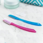 Schick Hydro Silk Touch-Up Exfoliating Dermaplaning Tool, Face & Eyebrow Razor with Precision Cover- 3 Count | Dermaplaning Razor For Women - Image 7