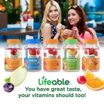 Lifeable Sugar Free Probiotic + Prebiotic Fiber, Gummies Bundle - Great Tasting, Vitamin Supplement, Gluten Free, GMO Free, Chewable Gummy - Image 2
