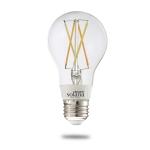 Bulbrite Solana A19 Wi-Fi Connected Edison Filament LED Smart Light Bulb, Single-A19, Clear - Image 2