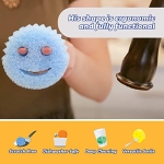 Scrub Daddy Color Sponge - Scratch-Free Multipurpose Dish Sponge Color Variety Pack - BPA Free & Made with Polymer Foam - Stain & Odor Resistant Kitchen Sponge (3 Count) - Image 7