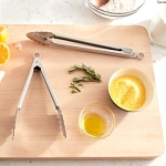 Babish 12” & 9” Locking Kitchen Tong Set, Stainless Steel - Image 2