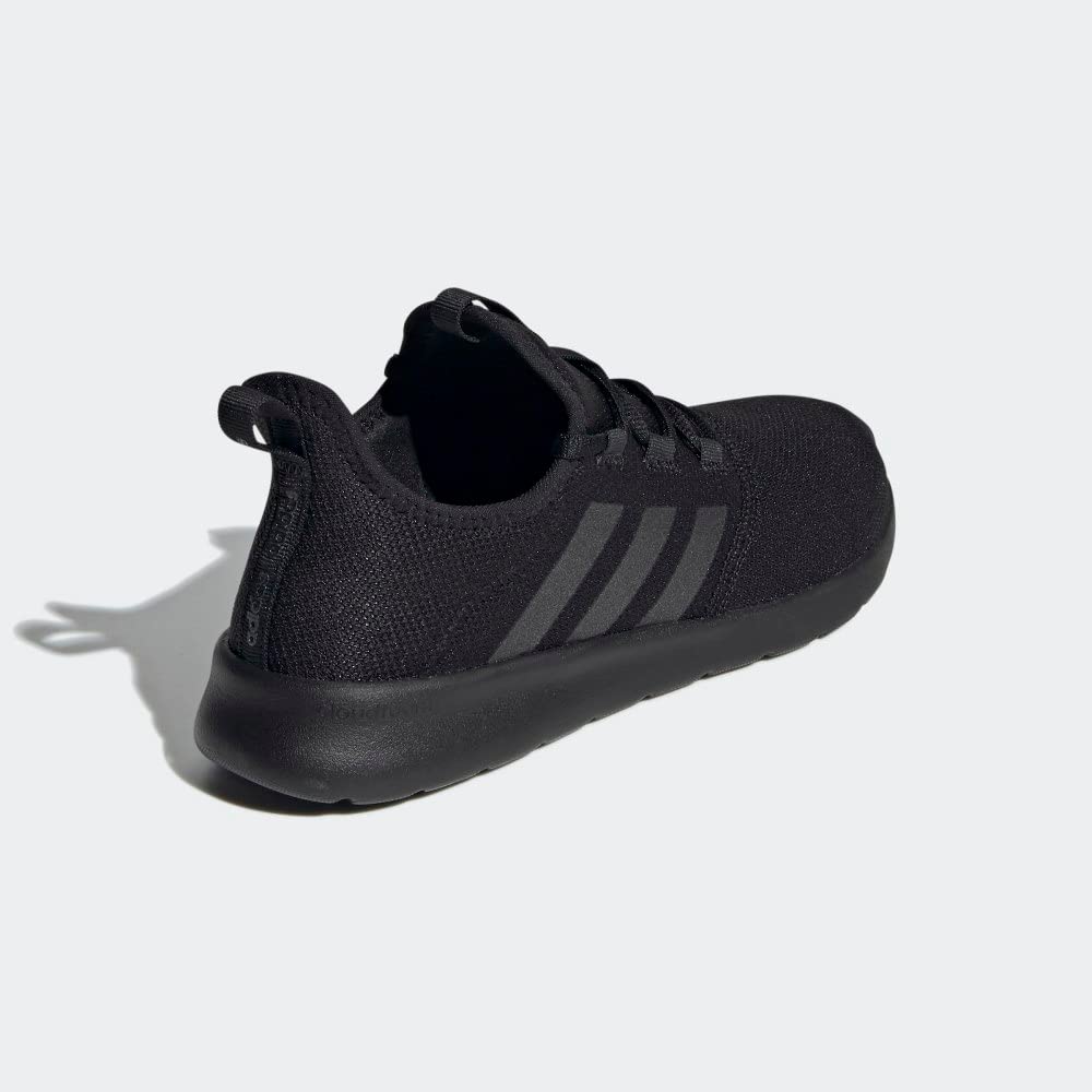 adidas Women's Cloudfoam Pure 2.0 Running Shoes, Black/Black/Core White, 6