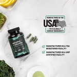 Organic Spirulina Chlorella Capsules - Spirulina Green Superfoods for Heart Support, Natural Energy - Spirulina Supplement, Spirulina and Chlorella Powder, Plant Vitamins (120 Capsules) - Image 4