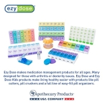 Ezy Dose Pill Cutter and Splitter with Dispenser, Cuts Pills, Vitamins, Tablets, Stainless Steel Blade, Travel Sized, Colors May Vary - Image 5