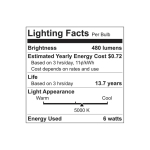 GE ClassicLED Light Bulbs, 40 Watt, Dimmable, Daylight, A19 (4 Pack) - Image 5