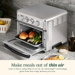 Cuisinart Air Fryer + Convection Toaster Oven, 8-1 Oven with Bake, Grill, Broil & Warm Options, Stainless Steel, TOA-70 - Image 5