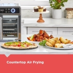 BLACK+DECKER Crisp 'N Bake Air Fryer Toaster Oven Combo, 12 in 1 Countertop Convection Oven Cooks Food Fast, Fits a Whole Pizza or 6 Toast Slices, French Doors with Stainless Steel Finish - Image 6
