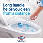 Clorox Toilet Wand Disinfecting Refills, Toilet and Bathroom Cleaning, Toilet Brush Heads, Disposable Wand Heads, Blue Original, 30 Count - Image 6