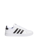 adidas Women's Grand Court Shoe, White/Black/White, 7