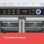 BLACK+DECKER Crisp 'N Bake Air Fryer Toaster Oven Combo, 12 in 1 Countertop Convection Oven Cooks Food Fast, Fits a Whole Pizza or 6 Toast Slices, French Doors with Stainless Steel Finish - Image 5