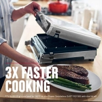 George Foreman Family Size (4-6 Servings), GRD6090B Smokeless-Digital Smart Select, Stainless Steel - Image 6