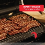 T-Fal OptiGrill Stainless Steel XL Electric Grill 6 Servings 9 Intelligent Automatic Cooking Modes 1800 Watts Nonstick Removable Plates, Dishwasher Safe, Indoor, Frozen Food - Image 3
