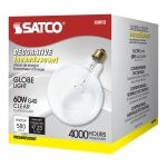 Satco 60W G40 Globe - Medium Base - Clear - 120V