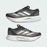 Adidas Mens Adizero Boston 12 Black/White/Carbon 7.5
