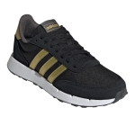 adidas Womens Run 60S 2.0 Lace Up Sneakers Shoes Casual - Black - Size 7.5 M - Image 3