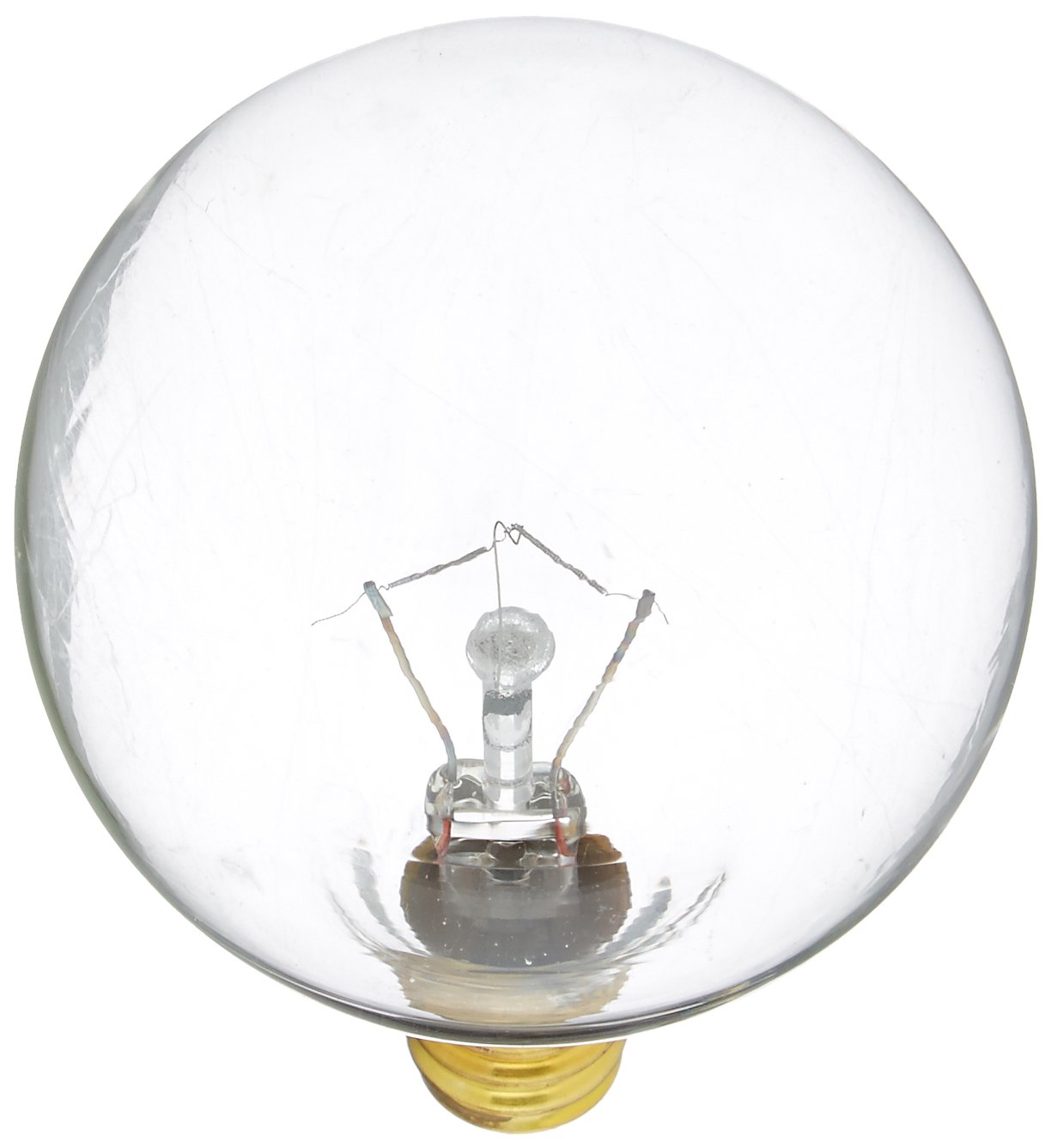 61lYAEMnFwL Bulbrite Incandescent G16.5 Candelabra Screw Base (E12) Light Bulb, 25 Watt, Clear - Image 1