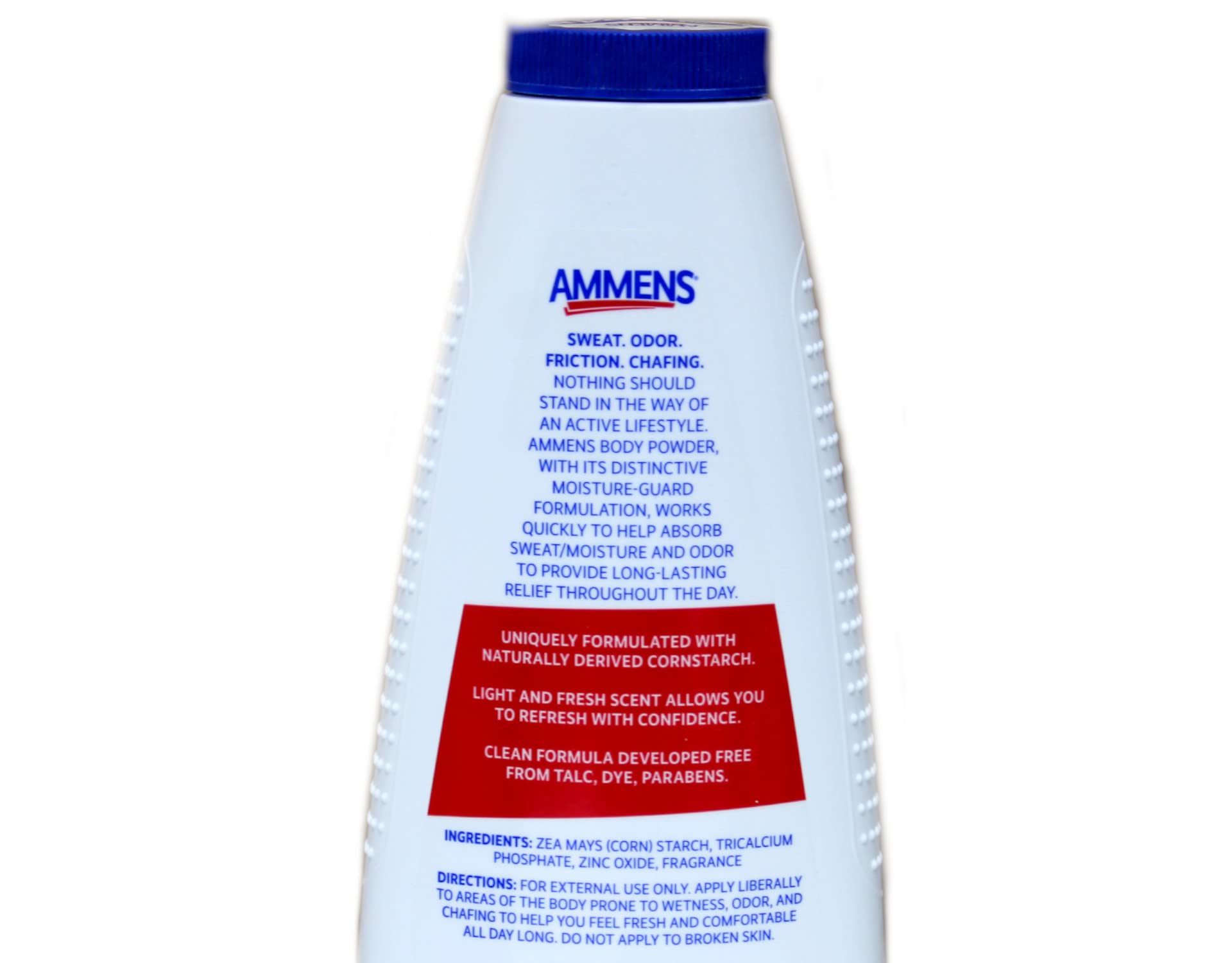 Ammens Body Powder Original – Talc-Free Clean Formula, All-Day 4X Strong Protection, 11 oz (Pack of 2)