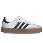 adidas Sambae Women's Platform 3-Stripes Retro Cont Trainers (White Black, US 8) - Image 2
