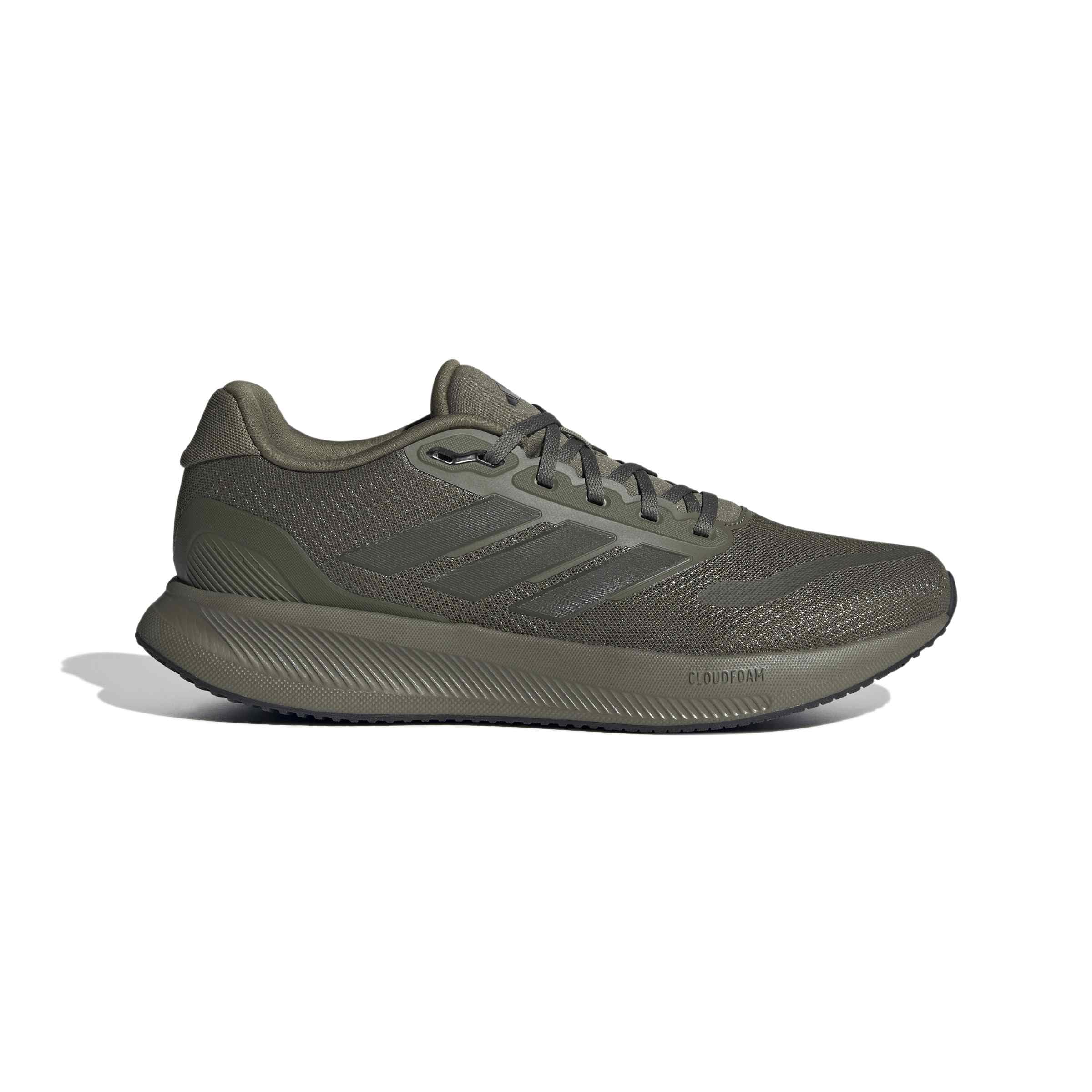 Adidas Men's Runfalcon 5 Running Shoes, Olive Strata Shadow Olive Core Black, 10.5