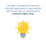 GE Lighting Sun Filled LED Light Bulb, 60 Watt Replacement, Daylight, Medium Base, Dimmable (Pack of 1) - Image 7
