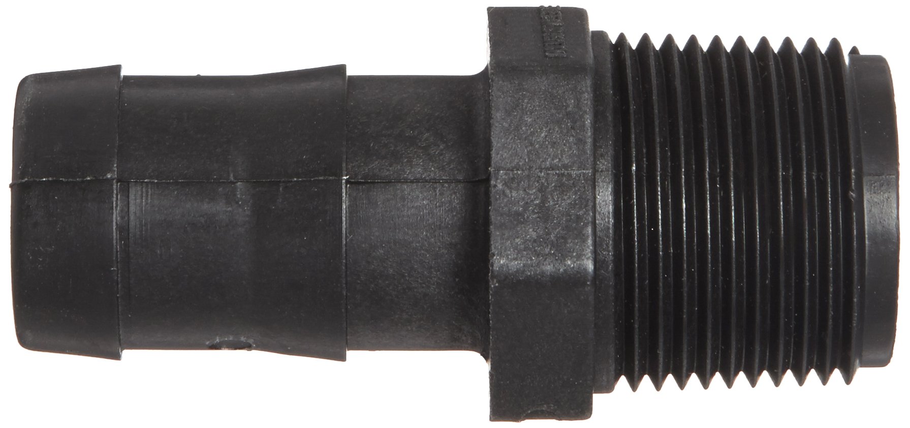 Banjo HB100 Polypropylene Hose Fitting, Adapter, 1" NPT Male x 1" Barbed