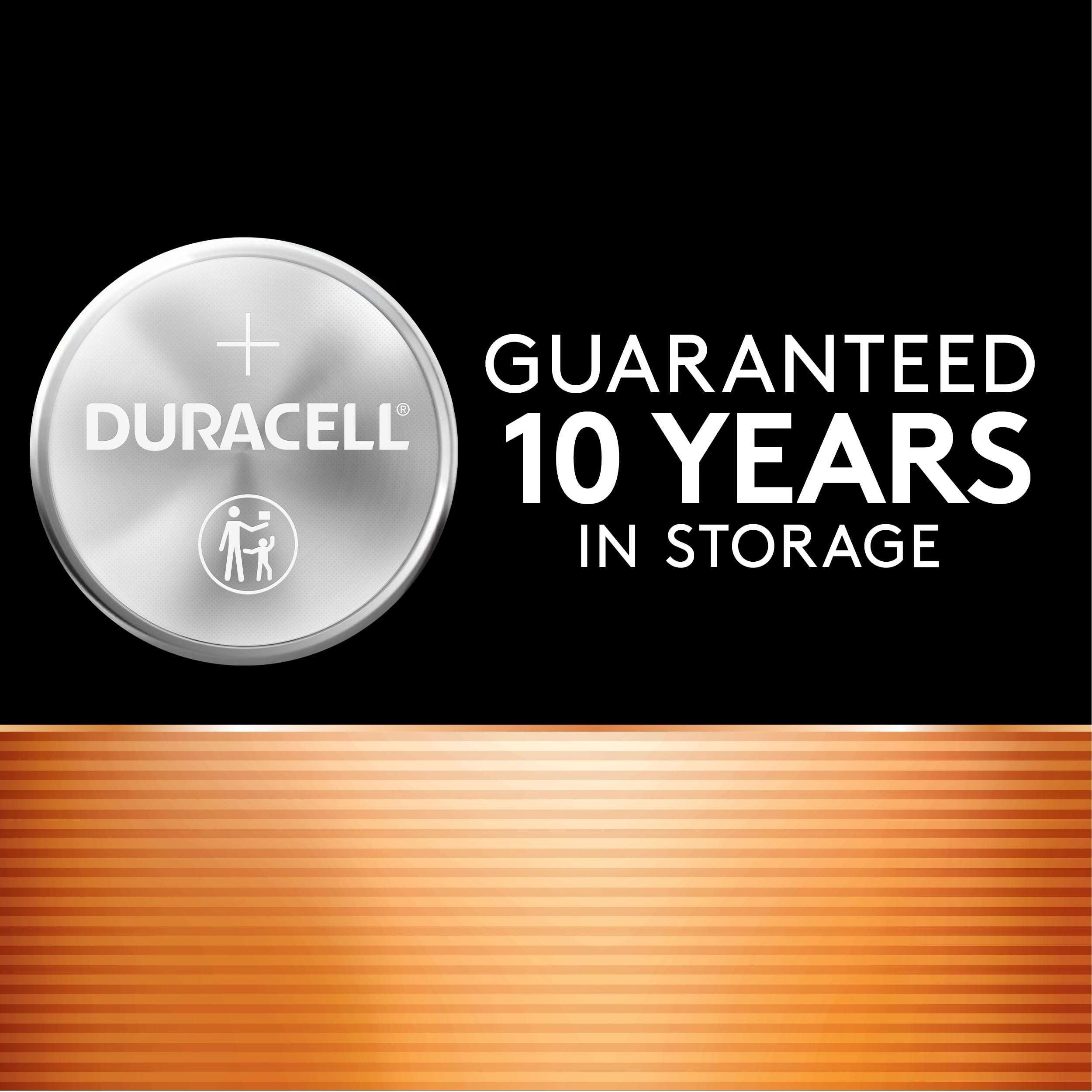 Duracell 2032 Lithium Battery, 8 Count (Pack of 1), Child Safety Features, Compatible with Key Fob, Tea Light Candles and Other Devices, CR2032 Battery