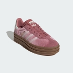 adidas Gazelle Bold WMNS Shoes, Preloved Crimson/Sandy Pink/Off White, Size 7 - Image 6