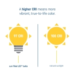 GE Lighting Sun Filled LED Light Bulb, 60 Watt Replacement, Daylight, Medium Base, Dimmable (Pack of 1) - Image 8