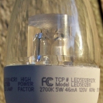(Case of 6) TCP LED5E12B1127K 5-Watt LED E12 Chandelier Base 2700K Dimmable Lamp - Blunt Tip - Image 5