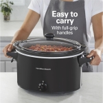 Hamilton Beach Slow Cooker, Extra Large 10 Quart, Stay or Go Portable With Lid Lock, Dishwasher Safe Crock, Black (33195) - Image 5