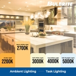 Bulbrite LED T6 Filament Light Bulb, E12 Candelabra Base, 2700k Color Temp Warm Light, 450 Lumens Uses Only 4.5 Watts - (4 Pack) - Image 6