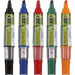Pilot V Board Master Permanent Marker, Medium Chisel Point, Assorted, 15-Pack Pouch (43917) (3)