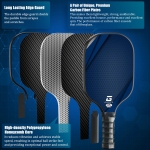 GARYE Pickleball Paddles Set of 2, USAPA Approved Carbon Fiber Pickleball Set, Lightweight Graphite Rackets 2 Pack with 6 Balls, 1 Pickleball Bag for Men and Women - Image 7