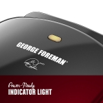 George Foreman 2-Serving Classic Plate Electric Indoor Grill and Panini Press, Black, GR10B - Image 8