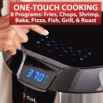 T-fal Easy Fry XXL Air Fryer & Grill Combo with One-Touch Screen, 8 Preset Programs, 5.9 quarts, Black & Stainless Steel - Image 4