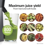Hamilton Beach Juicer Machine, Big Mouth Large 3” Feed Chute for Whole Fruits and Vegetables, Easy to Clean, Centrifugal Extractor, BPA Free, 800W Motor, Black - Image 4