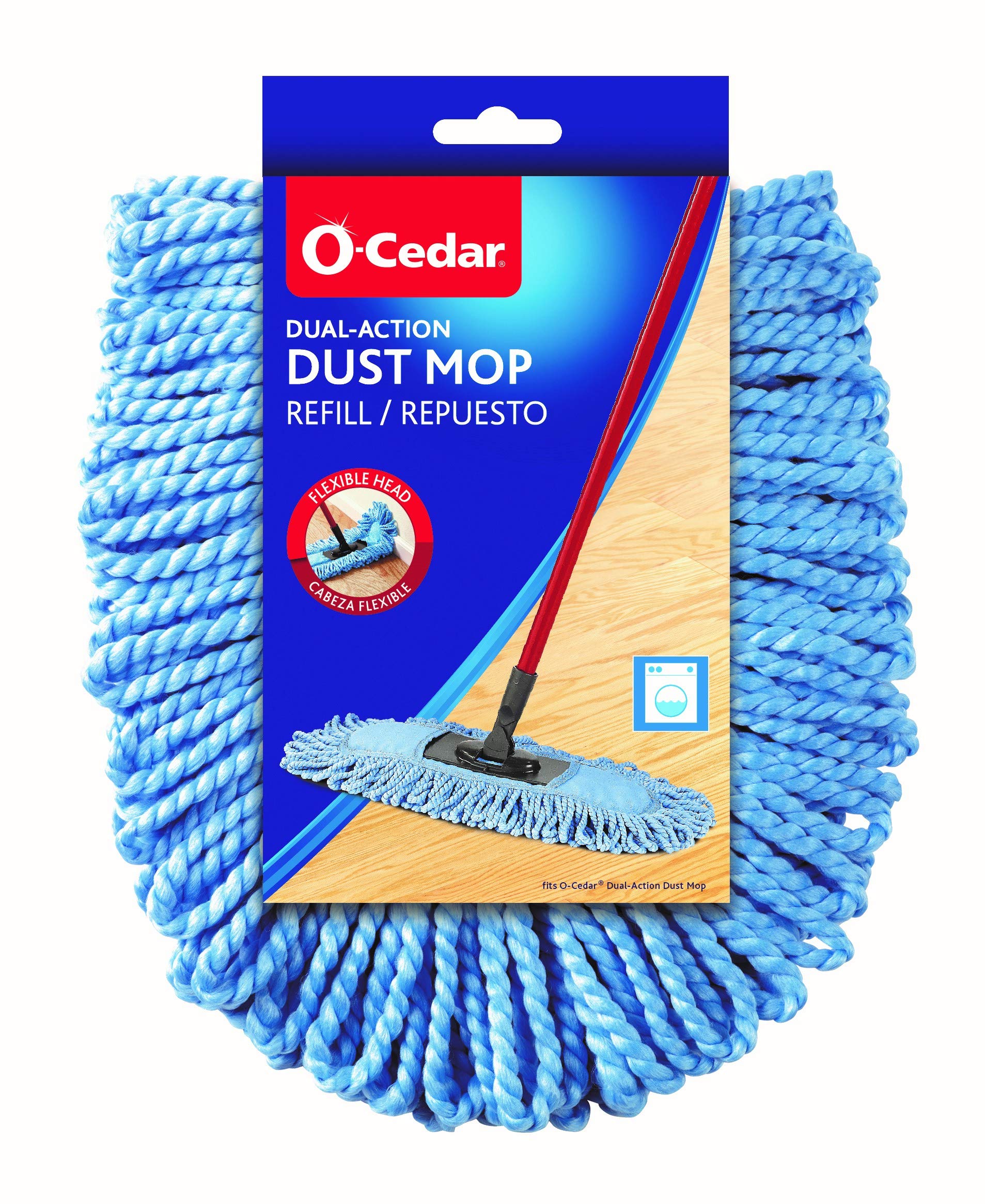 O-Cedar Dual-Action Wood Floor Dust Mop Refill, 1 CT