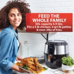 T-fal Easy Fry XXL Air Fryer & Grill Combo with One-Touch Screen, 8 Preset Programs, 5.9 quarts, Black & Stainless Steel - Image 5